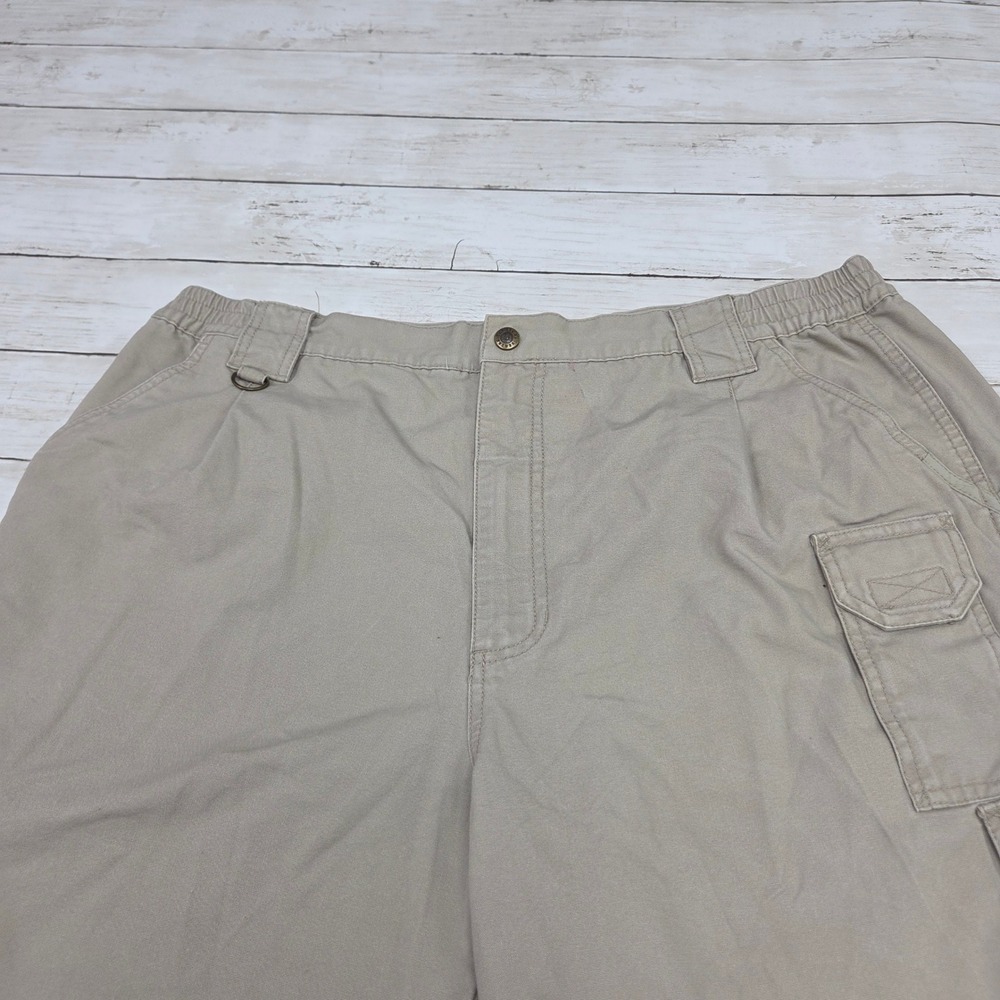 5.11 Tactical Series 73285 Cargo Shorts Men 42 Khaki Tan Cotton Canvas Utility - Picture 3 of 11